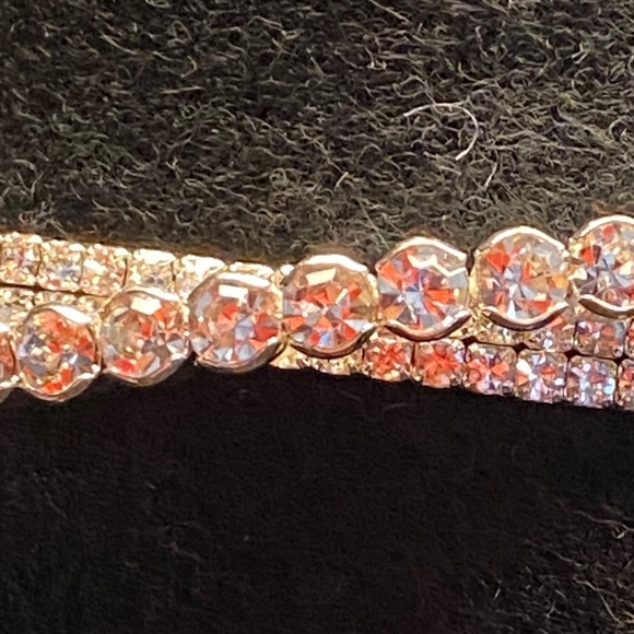 Cezanne Silver Color Rhinestone Cuff Bracelet with Box - Picture 4 of 7